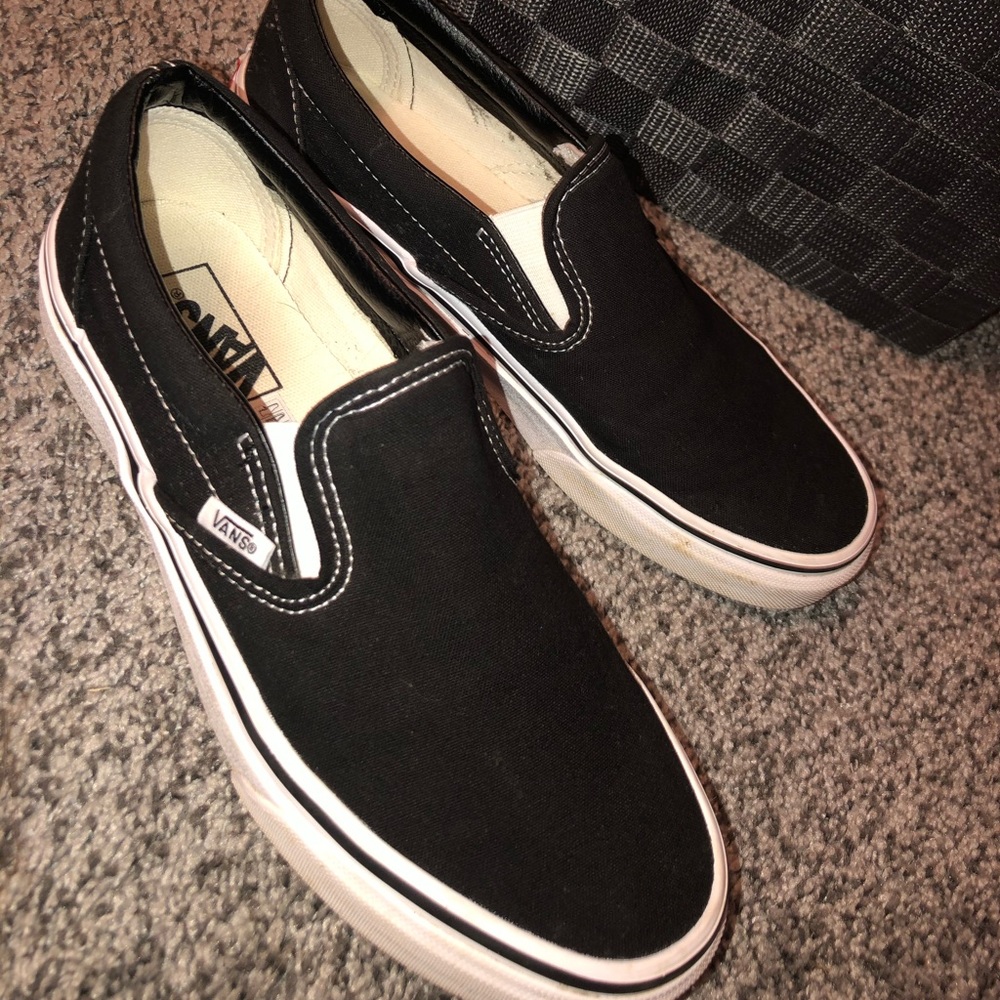 Black slip on VANS